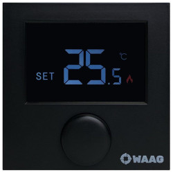 Термостат комнатный WAAG, 220В, черный