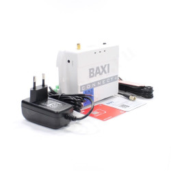 Термостат комнатный/на DIN рейку Baxi Connect+, программируемый, 24В, белый