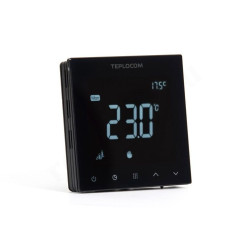 Термостат комнатный Teplocom TSF Prog/LUX, программируемый, 220В, черный