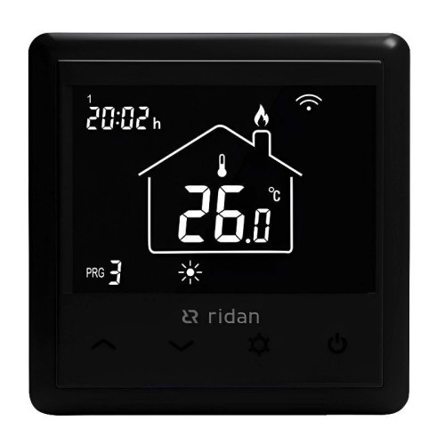 Термостат комнатный Ридан WT-RB, программируемый, 220В, черный