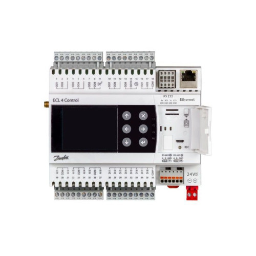 Контроллер на DIN рейку Ридан ECL4 Control 368R, программируемый, 24 В