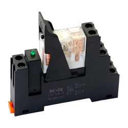 Реле промежуточное на DIN-рейку, 12V DC в сборе
