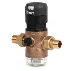 Фильтр сетчатый резьб. 3/4", PN16, BWT D1 Red, бронза, с редуктором давления, для холодной воды