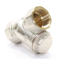 Фильтр сетчатый резьб. 1 1/4", PN16, WAAG, латунь, (хол./гор.)