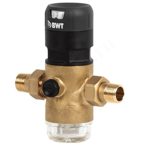 Фильтр сетчатый резьб. 3/4", PN16, BWT D1 Eco, латунь, с редуктором давления, для холодной воды