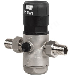 Фильтр сетчатый резьб. 1/2", PN25, BWT D1 Inox, сталь нержавеющая, с редуктором давления, для горяче