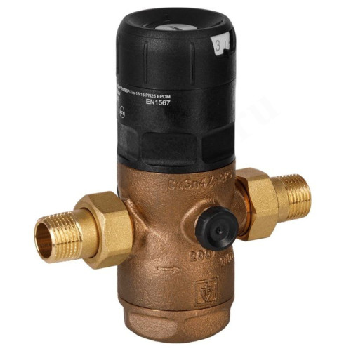 Фильтр сетчатый резьб. 3/4", PN25, BWT D1 Red, бронза, с редуктором давления, для горячей воды