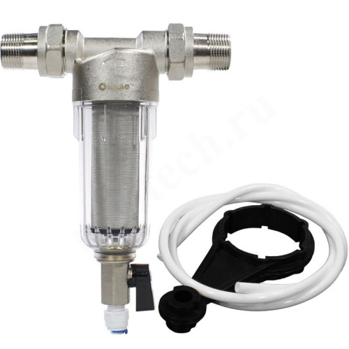 Фильтр сетчатый резьб. 3/4", PN16, WAAG, латунь, со сливным краном, (хол.)