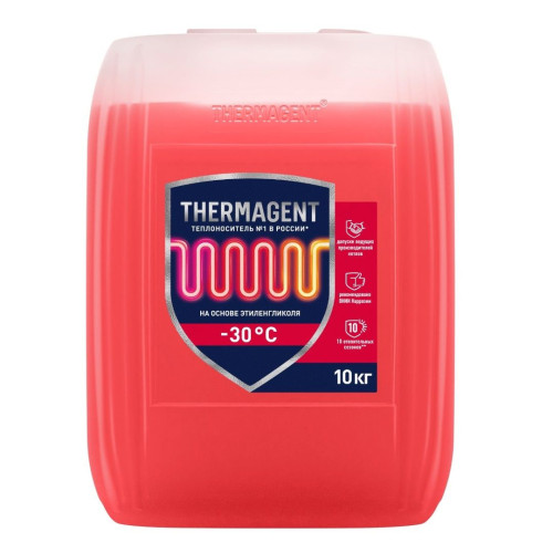 Теплоноситель THERMAGENT-30, этиленгликоль, 10 кг