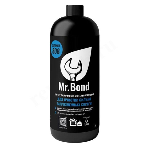 Реагент для промывки систем отопления на воде Mr.Bond CLEANER 808, 1 л