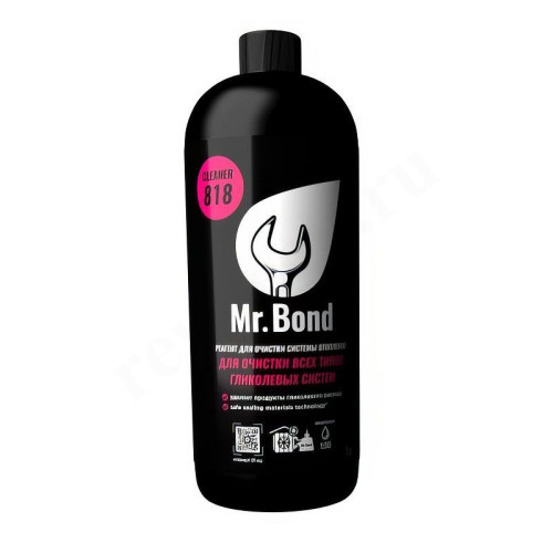 Реагент для промывки систем отопления на антифризе Mr.Bond CLEANER 818, 1 л