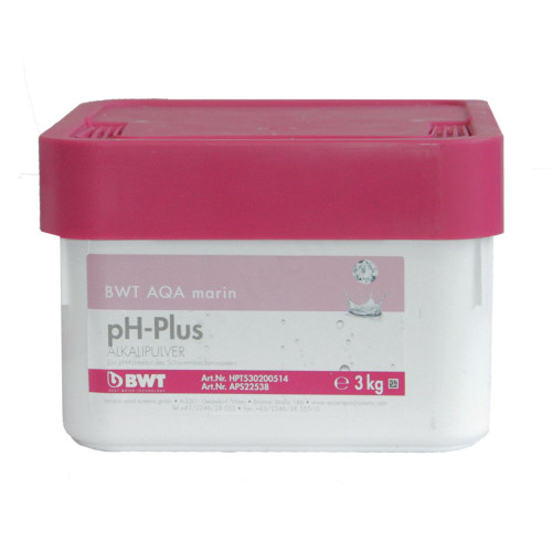 Щелочной порошок для повышения pH в воде бассейна BWT AQA marin pH Plus, 3 кг