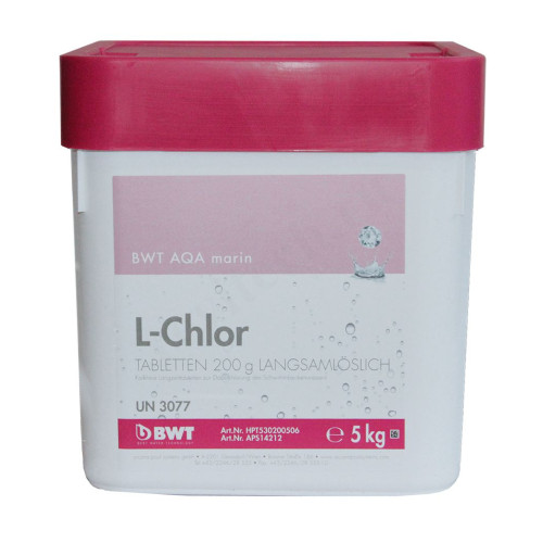 Таблетки медл/раст (200 гр) BWT AQA marin L-Chlor, 5кг