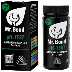Комплект полосок индикаторов для измерения PH Mr.Bond PH-TEST, 100 шт