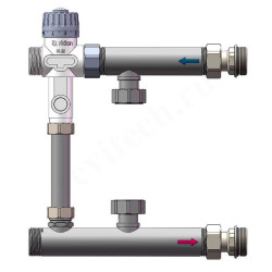 Узел смешения Ридан FHM-CR, с термосмесителем, DN25, 15 кВт.