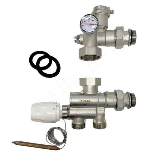 Узел смешения WAAG MIX, с термоголовкой, DN25, 18 кВт.