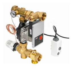 Узел смешения Henco UFH-PGKTA, с термоголовкой, DN25, 14 кВт.