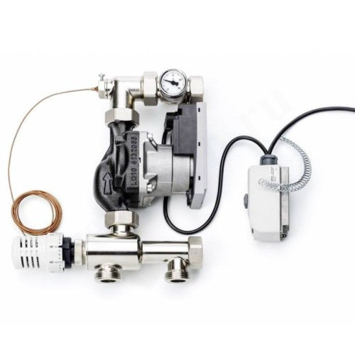 Узел смешения Rehau Flex, с термоголовкой, DN25, 10 кВт.