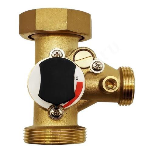 Клапан смесительный 1"-1 1/2", PN10, TIM, механический, для групп быстрого монтажа МК, левый