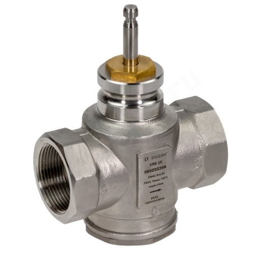 Клапан регулирующий (Ду32 мм) 1 1/4", PN25, Ридан VRB-2R, прямой, проходной