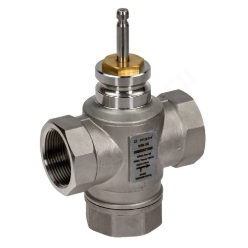 Клапан регулирующий (Ду32 мм), PN25, Ридан VRB-3R, прямой, трехходовой