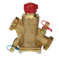 Клапан балансировочный (Ду32 мм) 1 1/2", PN20, Ридан AQT-R, (с ниппелями), механический