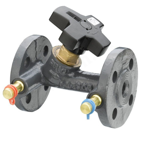 Клапан балансировочный (Ду80 мм) 160 мм, PN16, Ридан MNF-R, (с ниппелями), механический