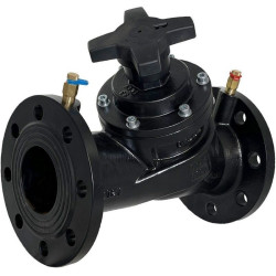 Клапан балансировочный (Ду100 мм) 180 мм, PN16, Ридан MNF-R, (с ниппелями), механический