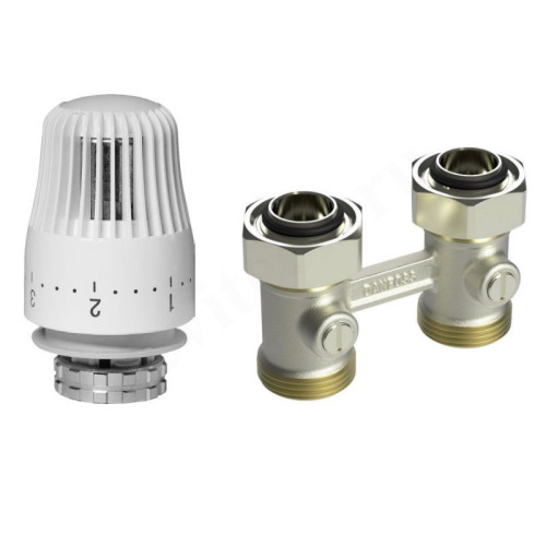 Комплект термостатический 1/2", PN10, Ридан LV-KB/TR 84, прямой, с приводом