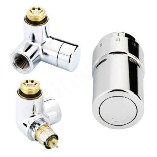Комплект термостатический 1/2", PN10, Danfoss X-tra/RТX, угловой, с приводом, двойной угол справа
