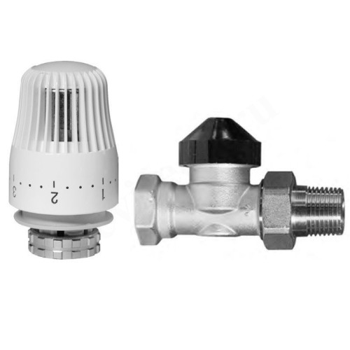 Комплект термостатический 3/4", PN10, Ридан TR-N/TR 84, прямой, с приводом