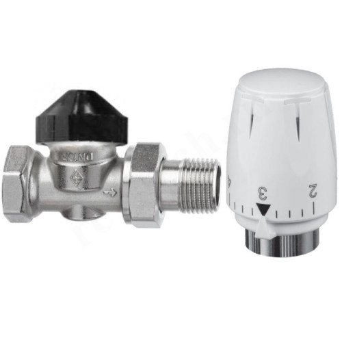 Комплект термостатический 1/2", PN10, Ридан TR-N/TR 74, прямой, с приводом