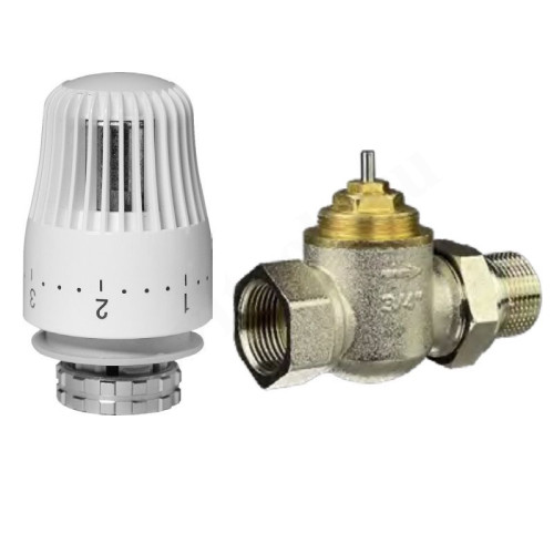 Комплект термостатический 1/2", PN10, Ридан TR-G/TR 84, прямой, с приводом