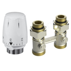 Комплект термостатический 1/2"-3/4", PN10, Ридан LV-KB/TR 74, прямой, с приводом