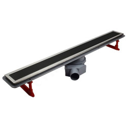 Душевой лоток Pestan Confluo Premium Line 650 (цвет 2в1 Black Glass/Stainless Steel, рамка Stainless