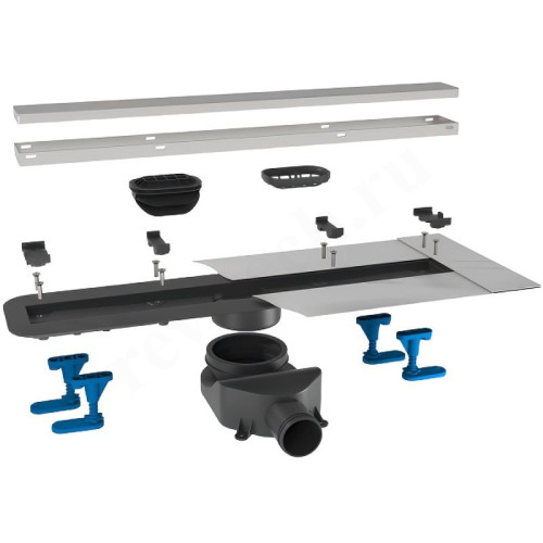 Душевой лоток Pestan Bettoserb Frameless Line 650 (цвет 2в1 Matte Black/Ceramic)