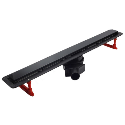 Душевой лоток Pestan Confluo Frameless Line 550 (цвет 2в1 Matte Black/Ceramic)