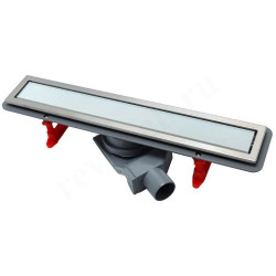 Душевой лоток Pestan Confluo Premium Line 450 (цвет 2в1 White Glass/Stainless Steel, рамка Stainless