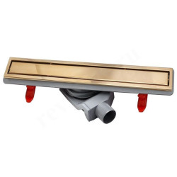 Душевой лоток Pestan Confluo Premium Line 450 (цвет 2в1 Gold/Ceramic, рамка Gold)