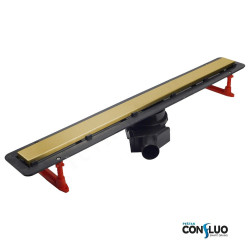 Душевой лоток Pestan Confluo Frameless Line 550 (цвет 2в1 Gold/Ceramic)