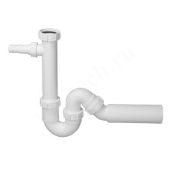 Сифон трубный 40-50, McAlpine с адаптером и универсальной отводной трубой