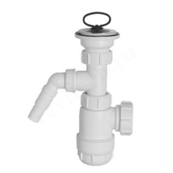 Сифон бутылочный 32-32, McAlpine с адаптером