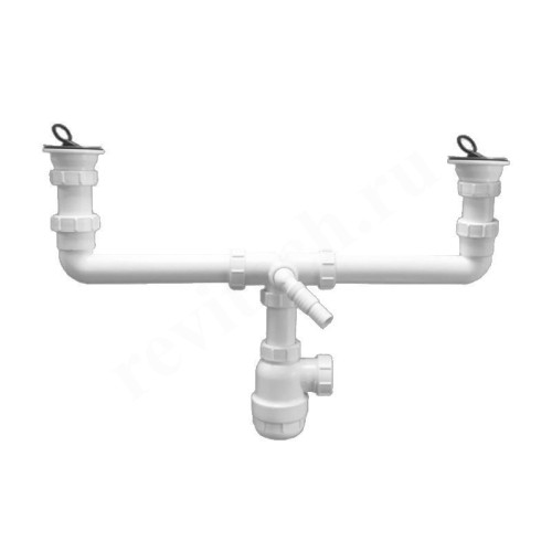 Сифон бутылочный 32-40, McAlpine для 2-х раковин