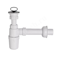 Сифон бутылочный 32-32, McAlpine с отводной трубой и отражателем