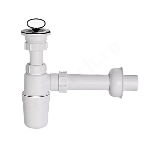 Сифон бутылочный 32-32, McAlpine с отводной трубой и отражателем