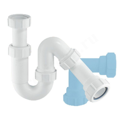 Сифон трубный 32-32, McAlpine с универсальной отводной трубой