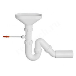 Сифон трубный 40-50, McAlpine с воронкой