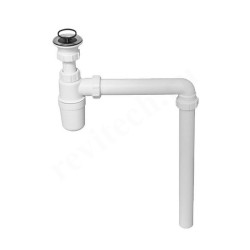 Сифон бутылочный 40-32, McAlpine с отводным коленом