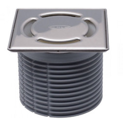 HL 3000 Надставной элемент без сифона с решеткой КЛИК-КЛАК