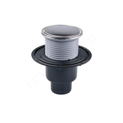 Трап вертикальный HL 310NPr с круглой решёткой